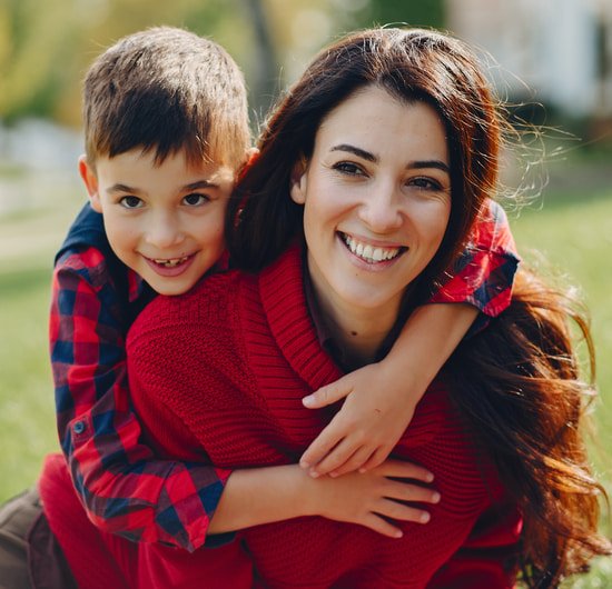 mother with child care